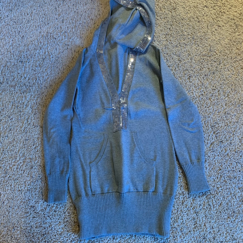 Guess hooded sweater tunic style
